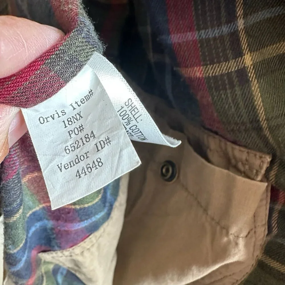 ORVIS Newsland Field Coat Hunting‎ Jacket 18NX Brown Beige Large L
